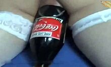 Pregnant girlfriend enjoys homemade sex toy in HD video