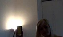 Hot blonde teen's sexy striptease