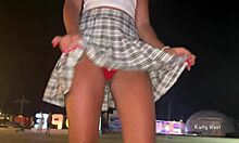 Teen flaunts panties, dances on cam